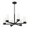 Z-Lite Danica 6 Light Chandelier, 26in. W x 12.5in. H, Matte Black 3044-6MB - alternate 6